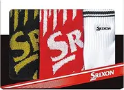 [DUNLOP] SRIXON SMO7431 Men's 3D Premium Regular Socks, Asi Navi, White/Black