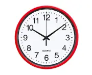 8 inch silent wall clock Combas movement red 8 inch