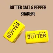 Ceramic Mini Butter Sticks Salt And Pepper Shakers