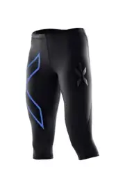 2XU Womens Compression 3/4 Tights - Black/Blue