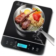 Portable Induction Cooktop,1800W Induction Cooker with LCD 13"D x 11"W x 2.5"H