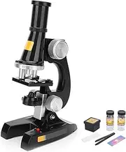 Microscope Kit, Laboratory LED Biological Microscope, Educational Biological Microscope Toys, Monocular Biological Electron Microscope for Home School