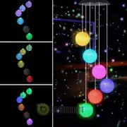 Solar Color Changing LED Ball Wind Chimes Home Garden Yard Decor Light Lamp USA