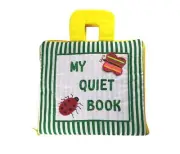 My Quiet Activity Cloth Book - Stripe Green (V2)