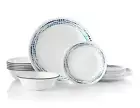 Corelle 18-Piece Classic Dinnerware Set - Vitrelle - Ocean Blues