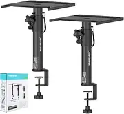 Set of 2 Studio Monitor Stands Speaker Stands with Desk Clamp
