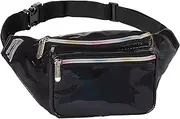 SoJourner Bum Bag Fanny Pack Glitter - Black | for women, men and kids | cute fits small medium large