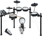 Alesis Drums Command Mesh SE Kit - Electric Drum Set with Quiet Dual Zone Mesh Pads, USB MIDI Connectivity and 600+ Electronic & Acoustic Drum Sounds