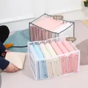 Jeans Organizer Durable Reusable Foldable Wardrobe Clothing Organizer Multi-grid