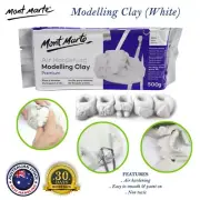 Premium Air Hardening Modelling Clay Block 500g/2KG MONT MARTE Air Dry Art Craft