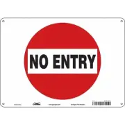 Condor Safety Sign,10 inx14 in,Polyethylene 480H08 Condor 480H08 0194484241414