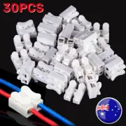 30Pcs Electrical Cable Self Locking Wire Connectors Quick Splice Lock Terminals