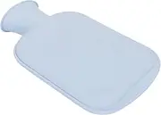 Hot Water Bottle 800ml Microwave Soft Silicone (Blue)