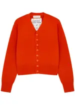 Extreme Cashmere N°309 Clover Cashmere Cardigan - Orange - One Size ONE SIZE