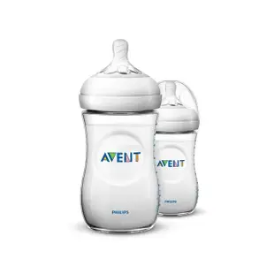 【PHILIPS AVENT】親乳感PP防脹氣奶瓶 260ml雙入組 奶嘴1月+(SCF693/23)