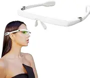 PEGASI 2 - Smart Light Therapy Glasses, Improve Your Sleep in 7 Days, Feather-Light, Research-Backed Blue-Green Light, Boost Energy, Beat Jet Lag （White）