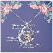 [FEELMEM] Corgi Lover Gift I Love You Forever Corgi Dog Pendent Necklace Corgi Mom Merchandise For Animal Lover