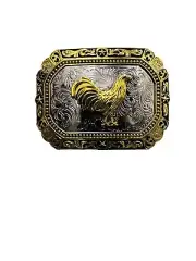 Rooster Western Cowboy Style buckle hebilla vaquero Con gallo