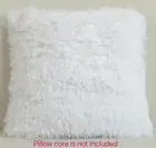 2 Pcs White Luxury Soft Plush Square cushion cover Cases 16 "×16 "Home Decor new