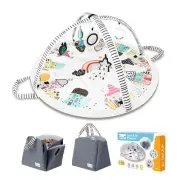 Baby Play Mat Tummy Time Mat with Exclusive Foldable Design Stage-Based Skill...