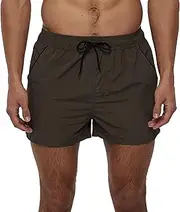 [Maiyifu-GJ] Mens Swim Trunks with Pockets Quick-Drying Stretch Swimming Shorts Lightweight Casual Board Shorts