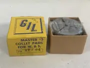NOS Gilmore W&S WARNER & SWASEY #3 MASTER COLLET PADS 17/64" ROUND