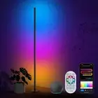Smart LED Corner Floor Lamp, 65” RGB Color Changing Lamp, Work with Alexa & A...