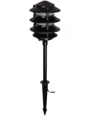 [Oriel Lighting] Pavillion Garden Pathway Spike Light Black