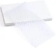 Pndeyo 100pcs End Papers for Hair, Breathable Disposable Salon Hair Perm Papers, High Temperature Resistance Curling Tissue Styling Accessories for Cold and Hot Perms- White