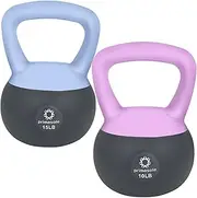 Primasole Soft Kettlebell 10.15lbs & Kettlebell Set Shook Resistance base. Anti Slip hand Kettlebell weights for Women and Men -Home workout Kettlebells dumbbells for strength and safety.