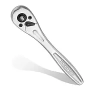 1/4 Ratchet Handle, 90-Tooth Socket Wrench, Reversible Ratchet Wrench, Quick-...
