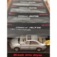 在飛比找蝦皮購物優惠-TOYOTA 9th COROLLA ALTIS 1/18模