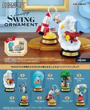RE-MENT Peanuts Snoopy Swing Ornament Miniature Figure Complete Set of 6 New