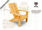 Complete pdf plans + Assembly Manual to make an Adirondack chair from scratch