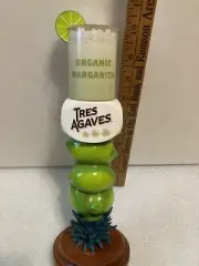 TRES AGAVE ORGANIC TEQUILA MARGARITA W/LIME draft tap handle. CALIFORNIA