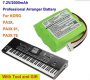 2000mAh Professional Arranger Battery HHR210AAB KITBAT1002 for KORG PA3X PA3X 61 PA3X 76