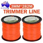 2PCS 3mm*282m Trimmer Line Whipper Snipper Brush Cutter Brushcutter Cord AU