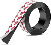 Strong Adhesive Magnetic Tape Strip Roll- 1" x 10ft, Cuttable Magnetic Sheets for,DIY Art Projects, Whiteboards, Fridge Organization - Ideal for Home, School, Office Use.(0.06" Thick)