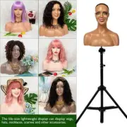 Training Mannequin Head With Shoulders For Display Wigs Hat Jewelry Stand