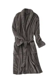 Bathrobe Dressing Gown Sleepingwear Men's Women's Supersoft Coral Fleece