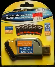 DIGITAL CONCEPTS MULTI MEDIA/SECURE DIGITAL USB 2.0 SDHC&MMSD CARD READER/WRITER