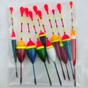 10Pcs/Lot Promotion Fishing Floats Set Mix Size Color Buoy Bobber For Fishing Ac