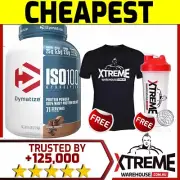 DYMATIZE ISO 100 2.27KG 5lb COOKIES & CRM // WPI WHEY PROTEIN ISOLATE HYDROLYZED