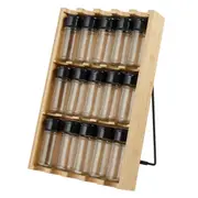15pc Davis & Waddell Canister Spice Jar w/ Display Rack Holder 37x24cm Natural