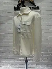 BNWT CP Company Gabardine metropolis overshirt - White - XS. / 19” p2p