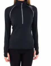 2XU Micro Thermal Long Sleeve Women's Running Top WR2172a (Black) Size L
