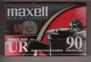 Maxell UR 90 Minute Normal Bias Blank Audio Cassette Tape NEW SEALED FREE SHIP