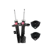 Pair Front KYB Shock Absorbers + Strut Mount Kit for Hyundai Veloster FS 11-12