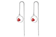 Trapped Love in The Circles Threader Earrings