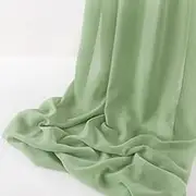 Dusty Sage 20 Yards 60" Wide Sheer Fabric Chiffon Fabric by The Yard Continuous Solid Color Draping Fabric for Wedding Party Backdrop